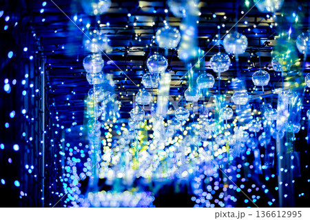 【愛知県飛島村】とびしま宵あかり　風鈴とイルミネーションの絶景 136612995