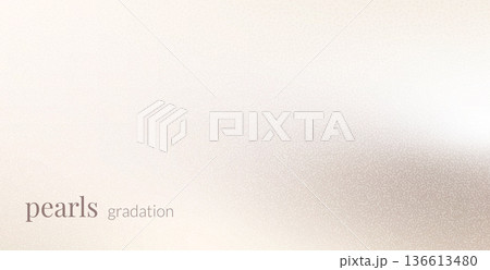 Grain pearl beige brown textured gradient. Neutral warm pastel grainy noise gradation. Light cream powder gradient background. Vector soft beige backdrop. Subtle gritty transition elegant wallpaper 136613480