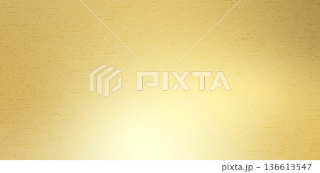 Gold brass texture gritty gradient. Luxurious warm foil background with smooth gradation texture, for elegant design project and premium golden surface application. Vector metal satin bg 136613547