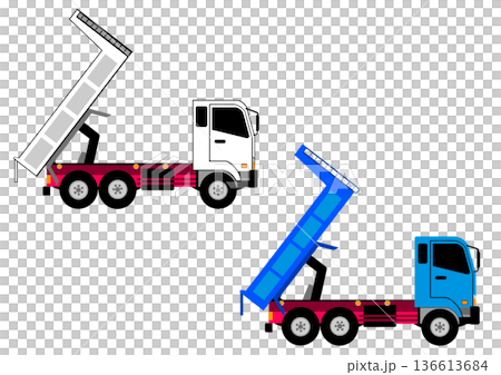 Large dump truck bed close-up Large dump truck bed close-up 136613684