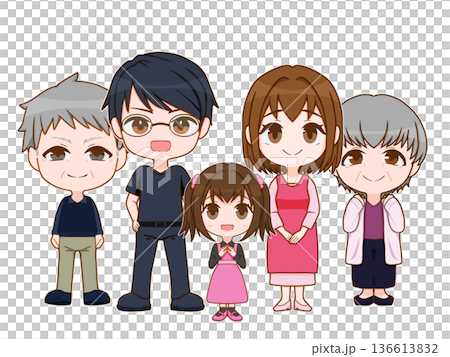 一個三代同堂的家庭，還有一個女孩 136613832