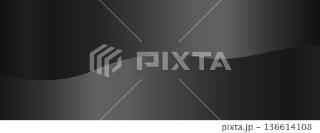 高級感のある抽象的なグラデーションバナー背景 ブラック 高級感のある抽象的なグラデーションバナー背景 ブラック 136614108