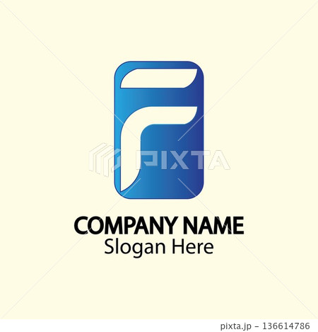 F Letter vector icon 136614786