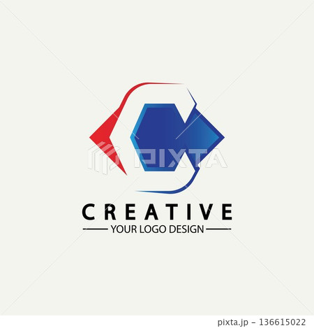 Letter C Logo icon vector illustration design template 136615022