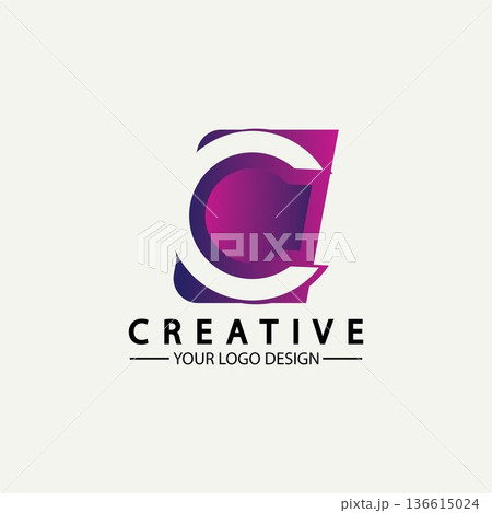 Letter C Logo icon vector illustration design template Letter C Logo icon vector illustration design template 136615024