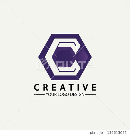Letter C Logo icon vector illustration design template Letter C Logo icon vector illustration design template 136615025