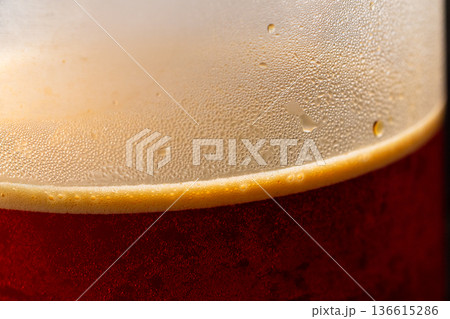 アイスコーヒー ガラスコップ ガラスのコップ 136615286