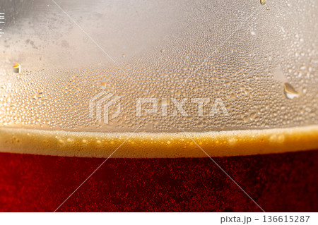 アイスコーヒー ガラスコップ ガラスのコップ 136615287