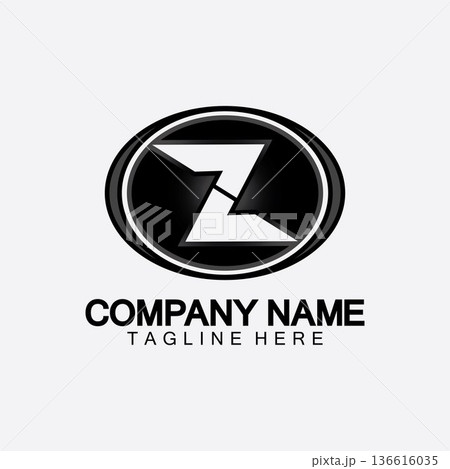 Letter Z number 2 logo icon vector illustration design template Letter Z number 2 logo icon vector illustration design template 136616035