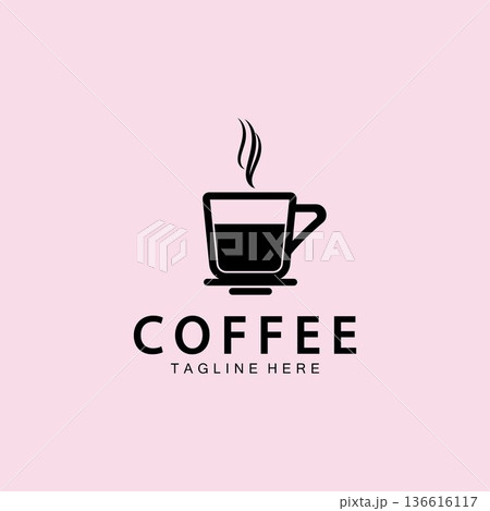 Coffee cup Logo Template vector icon illustration  design 136616117