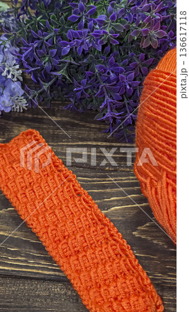 Colorful knitted fabric suitable for home decor, fashion or textile. pattern. Colorful knitted fabric suitable for home decor, fashion or textile. pattern. 136617118