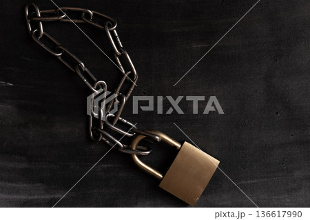 南京錠と鎖 南京錠と鎖 136617990