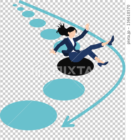 實現目標的路線圖插圖 136618570