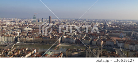 Panoramic view of Lyon taken by Notre Dame 136619127