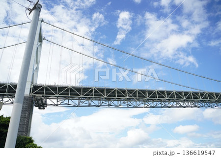 関門橋　青空 136619547