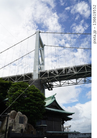 関門橋　青空 136619552