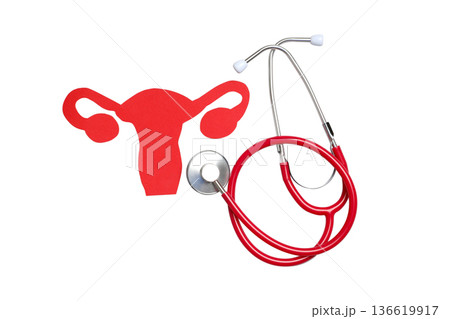 Stethoscope with reproductive organ cutout, isolated, PNG Stethoscope with reproductive organ cutout, isolated, PNG 136619917