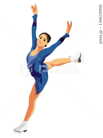 女子フィギュアスケート選手 136619998