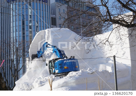 札幌雪祭り2026雪像取り壊し風景 136620170