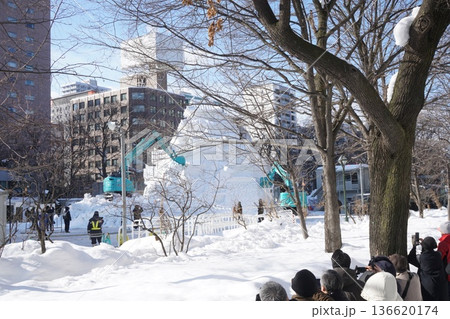 札幌雪祭り2026雪像取り壊し風景 札幌雪祭り2026雪像取り壊し風景 136620174