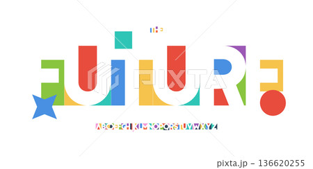 Cutout Negative Space Font Logo Alphabet Color Geometric Blocks Letter Set Modern Typography, Creative Typographic Design for Poster Headline, Type Symbol Logotype, Colorful Fonts. Vector Typeface Cutout Negative Space Font Logo Alphabet Color Geometric Blocks Letter Set Modern Typography, Creative Typographic Design for Poster Headline, Type Symbol Logotype, Colorful Fonts. Vector Typeface 136620255