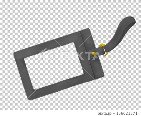 一幅灰色帶扣公文包的水彩畫 136621371