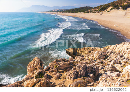 Dramatic coastal scene of Patara beach, Turkey Dramatic coastal scene of Patara beach, Turkey 136622062