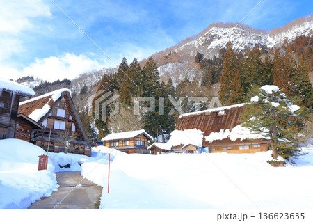 【富山県】白銀の五箇山相倉合掌集落 【富山県】白銀の五箇山相倉合掌集落 136623635