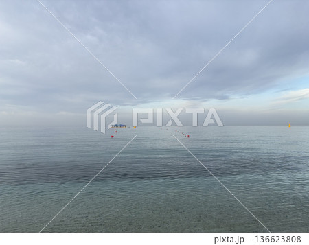 Calm serene beach. High quality photo Calm serene beach. High quality photo 136623808