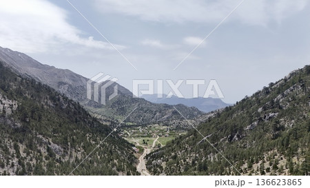 Mountain dirt road. High quality 4k footage Mountain dirt road. High quality 4k footage 136623865