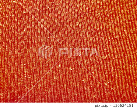 vibrant terracotta knit fabric macro texture with golden flecks evoking warm autumn coziness perfect for seasonal wallpaper or design banner vibrant terracotta knit fabric macro texture with golden flecks evoking warm autumn coziness perfect for seasonal wallpaper or design banner 136624181