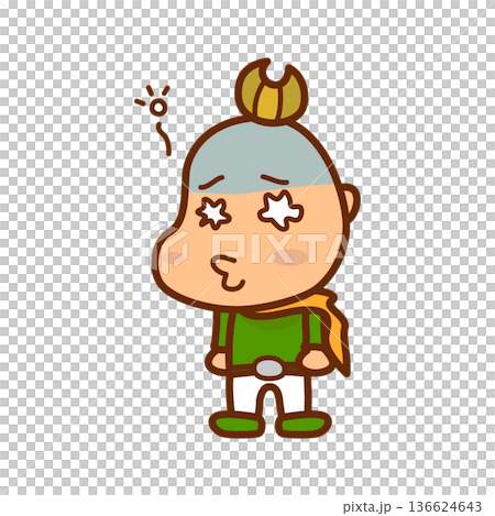 Illustration of a dizzy boy Illustration of a dizzy boy 136624643