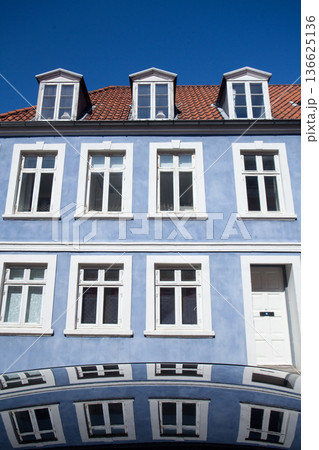 Wall detail of houses in Helsingoer in spring 2015 Wall detail of houses in Helsingoer in spring 2015 136625136