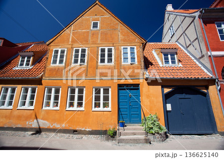 Wall detail of houses in Helsingoer in spring 2015 Wall detail of houses in Helsingoer in spring 2015 136625140
