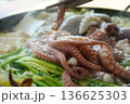 Korean Octopus Soup Yeonpo-tang with Fresh Octopus, Traditional Healthy Seafood Delicacy 136625303