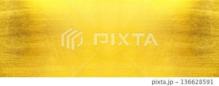 Shiny yellow leaf gold foil 136628591