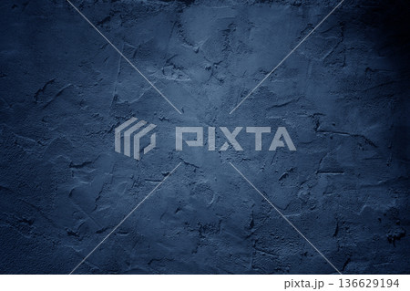 beautiful abstract grunge dark blue decor wall 136629194