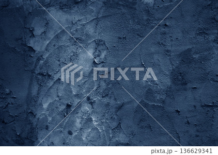 beautiful abstract grunge dark blue decor wall 136629341