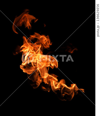 Flames on an abstract black Flames on an abstract black 136629856