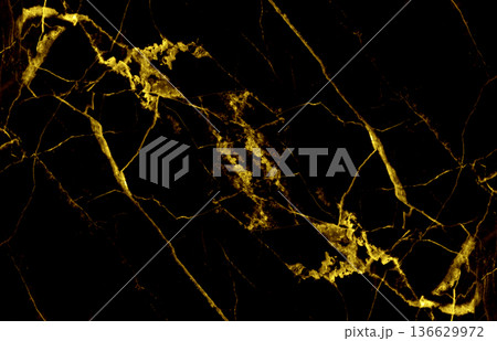 Textured of the black marble background Gold and white Textured of the black marble background Gold and white 136629972