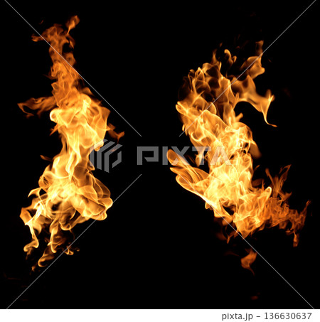 Fire flames collection Fire flames collection 136630637