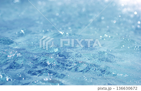 Blue sea water sparkling bokeh Blue sea water sparkling bokeh 136630672