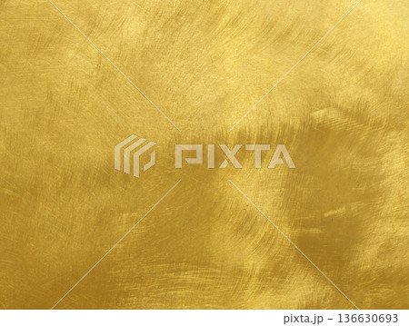 Shiny yellow leaf gold foil 136630693
