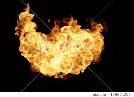 Fire flames collection isolated 136631260