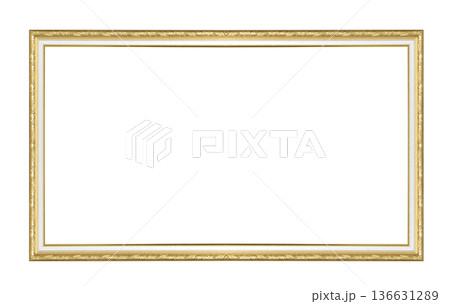 picture frame isolated on a white background 136631289