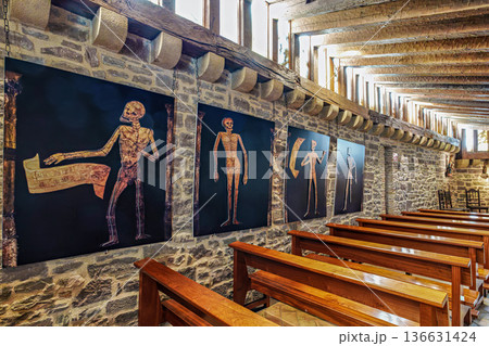 Interior of the castle of Xavier, Javier, Navarre, Spain. Interior of the castle of Xavier, Javier, Navarre, Spain. 136631424