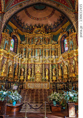 Interior of St Jean Baptiste church in Saint Jean de Luz in Fran Interior of St Jean Baptiste church in Saint Jean de Luz in Fran 136631435