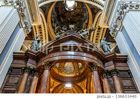 Interior of Cathedral Basilica of Our Lady of the Pilar, Zaragoz 136631440