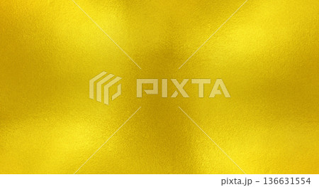 Shiny yellow leaf gold metall 136631554