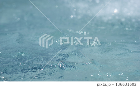 The blue sea sparkles with light. The blue sea sparkles with light. 136631602